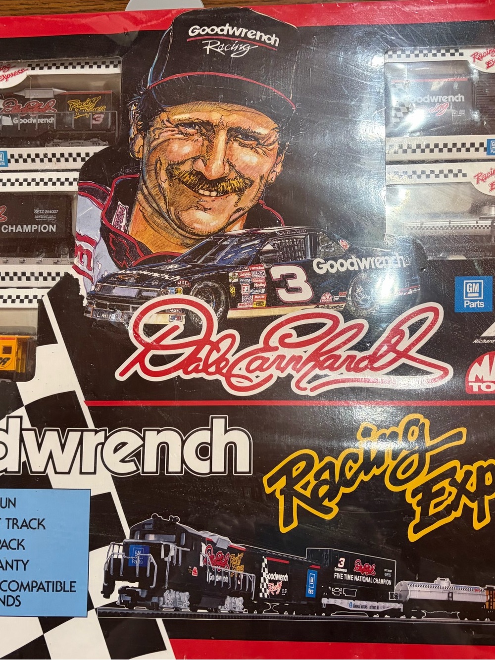 Goodwrench Racing Express Dale Earnhardt Train Set - Black & Red